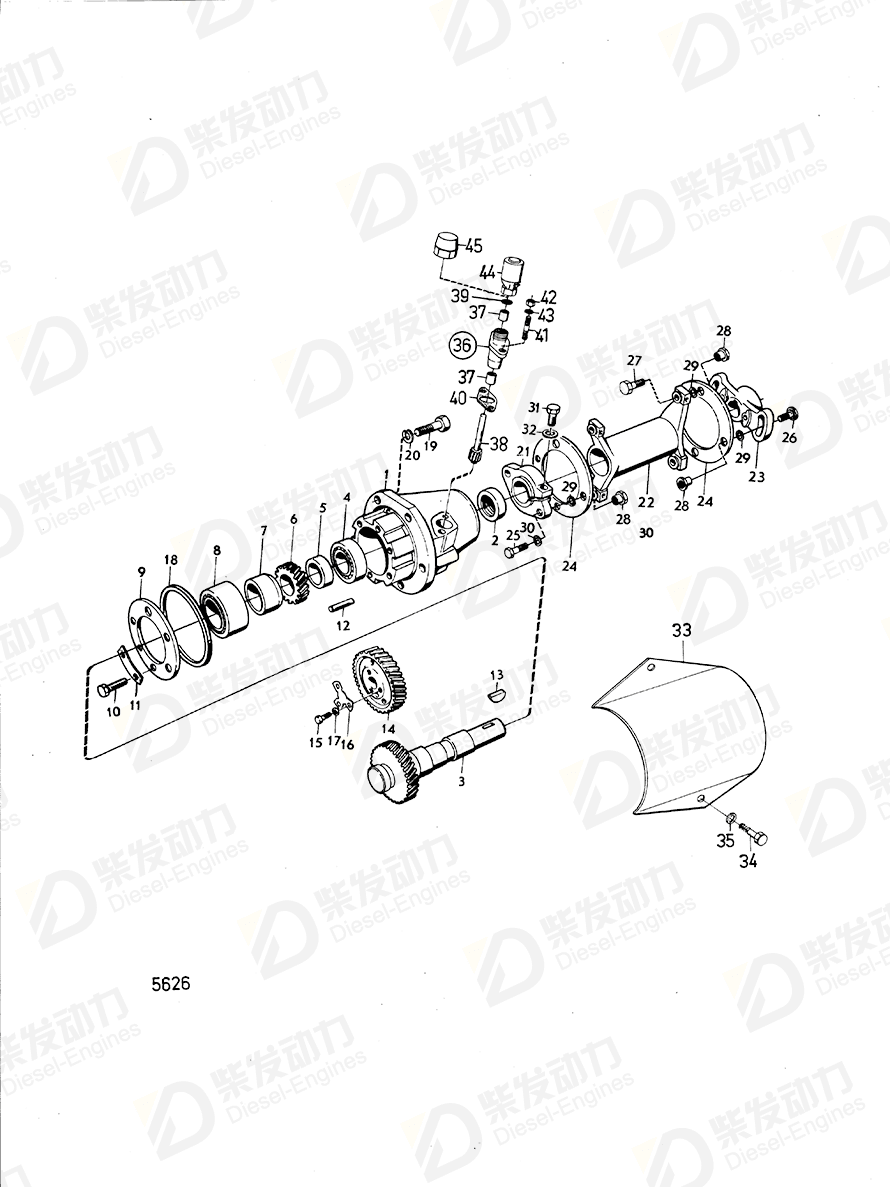 VOLVO Intermediate section 423134 Drawing